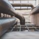 Interior view of HVAC ducts and windows